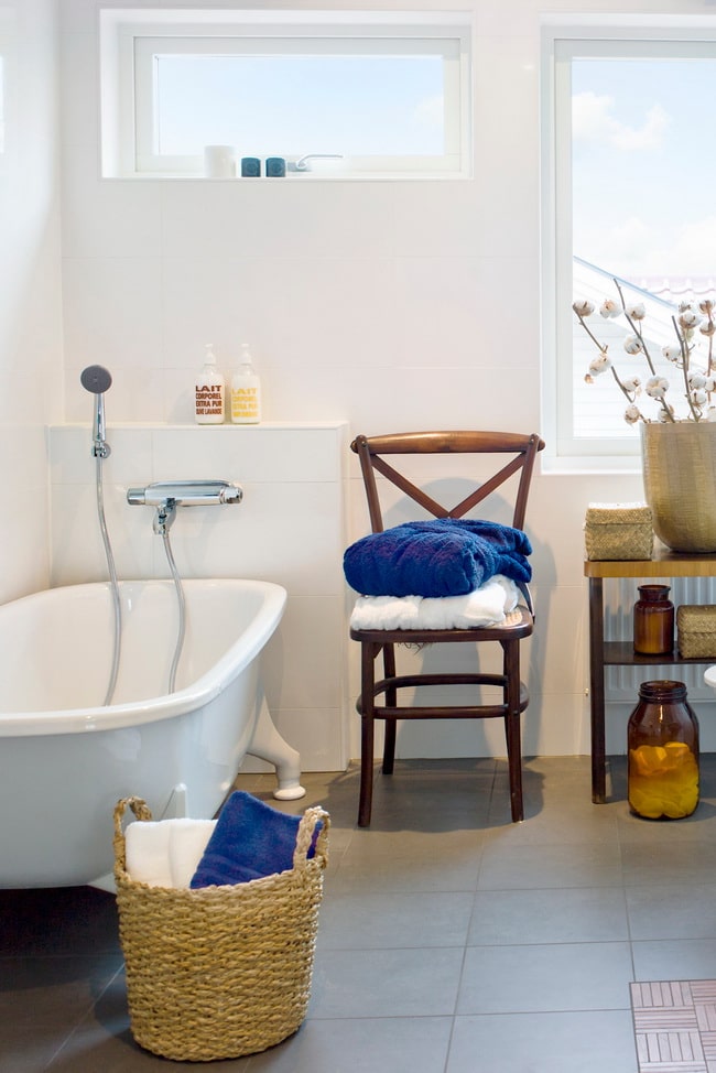 Método Marie Kondo en el baño