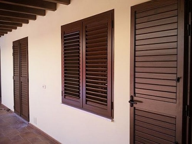 Persianas mallorquinas de madera