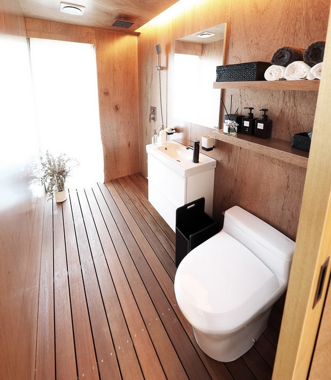 Baños acogedores
