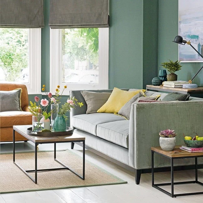 Salón en color verde