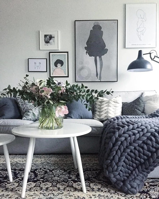 Ideas para usar colores fríos en la decoración