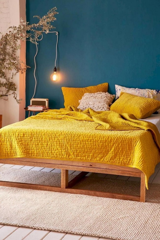 Azul y amarillo para decorar