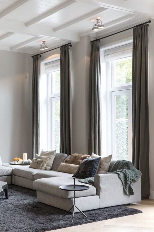 Cortinas lisas para el salón