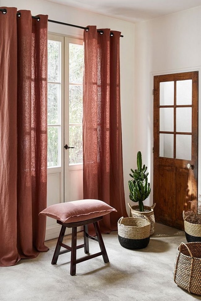 Cortinas para el salón que dejan pasar la luz