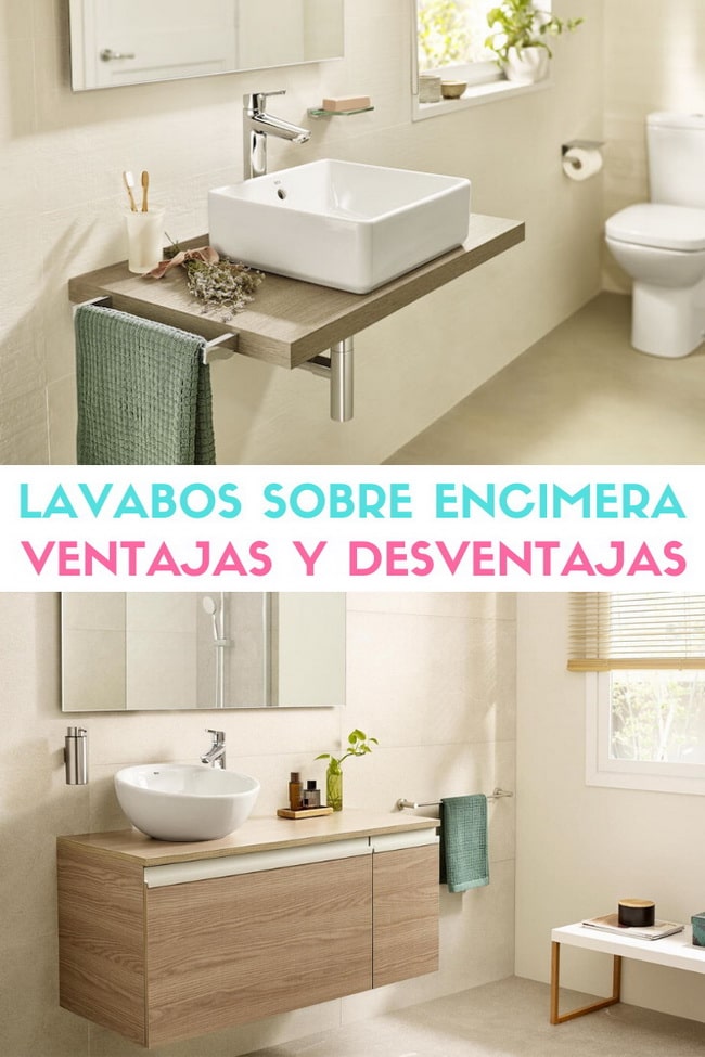 Lavabos sobre encimera