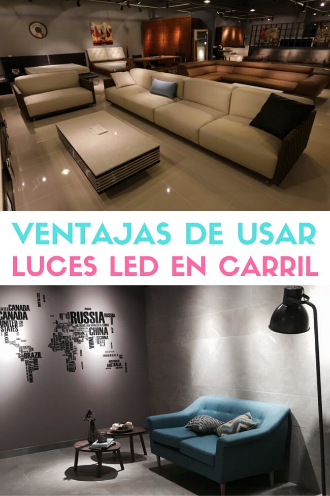 Luces Led en carril
