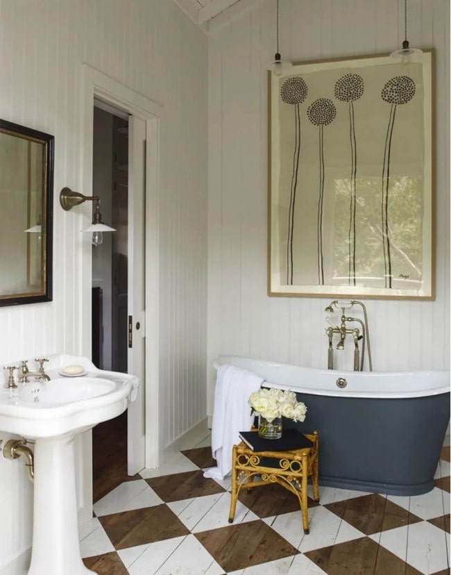 Baño estilo vintage