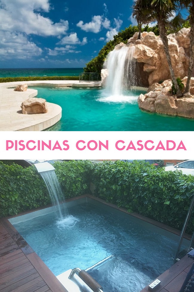 ▷ Cascadas para piscinas. Las mejores piscinas con cascadas 2023.