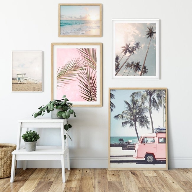 Fotos enmarcadas para decorar paredes