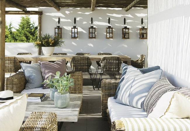 Muebles de fibras naturales