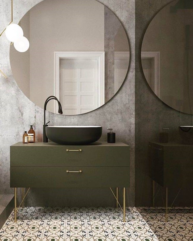 Espejos redondos para baño