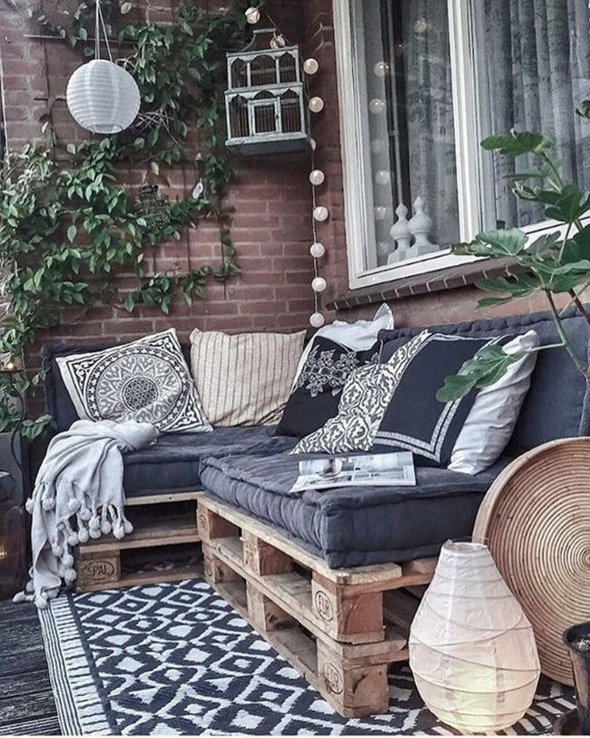 Sofás hechos con palets de madera