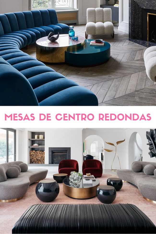 Mesas de centro redondas para el salón