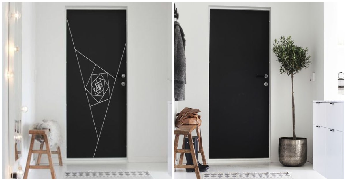 Puertas de interior negras. Tendencias en puertas interiores 2020.