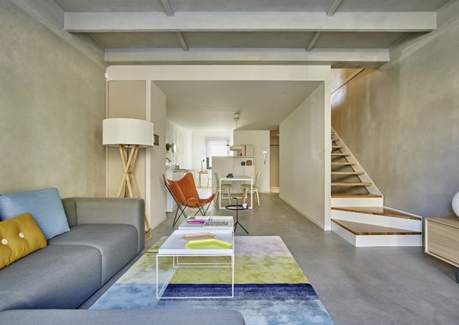 Casas con vigas de hormigón vistas