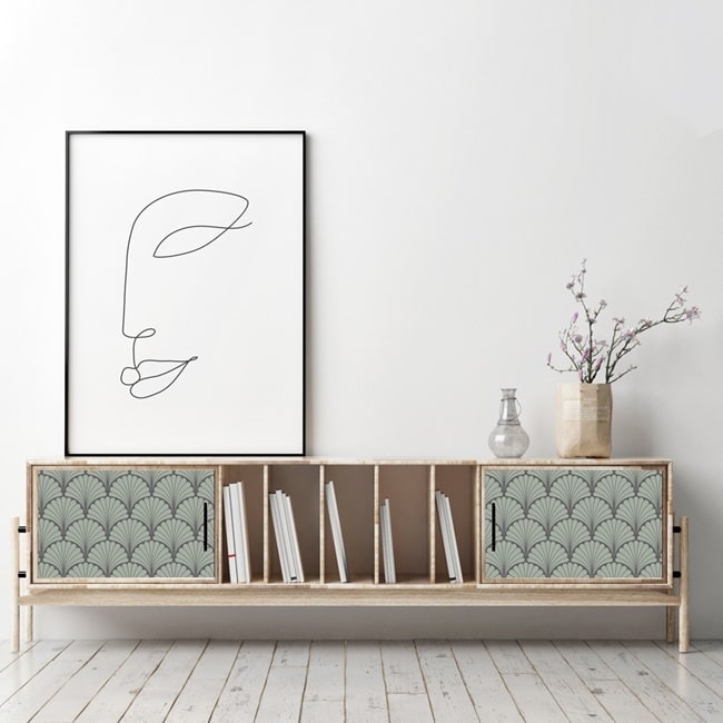 Mueble bajo estilo nórdico