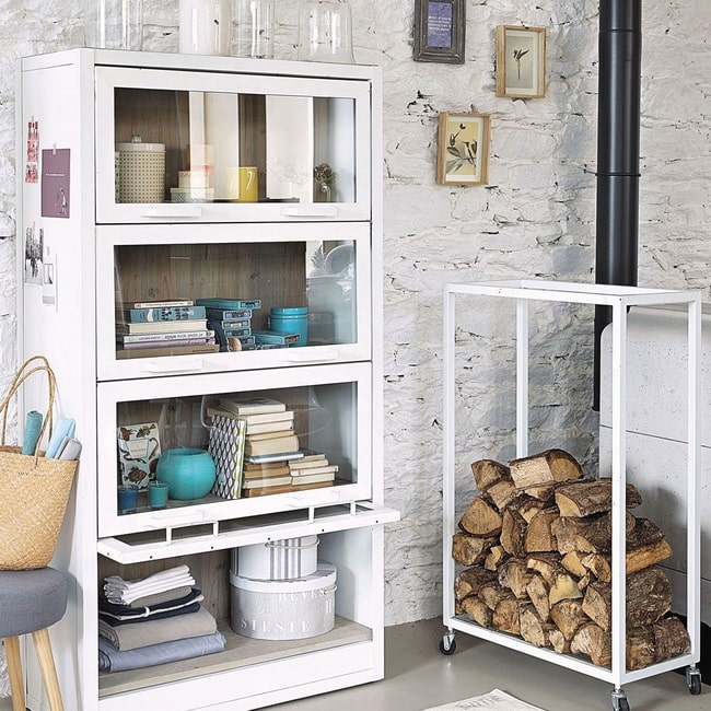Muebles con frentes de cristal