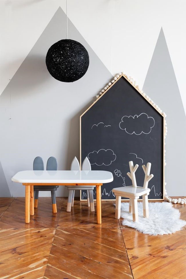 Ideas para que los niños puedan dibujar en las paredes