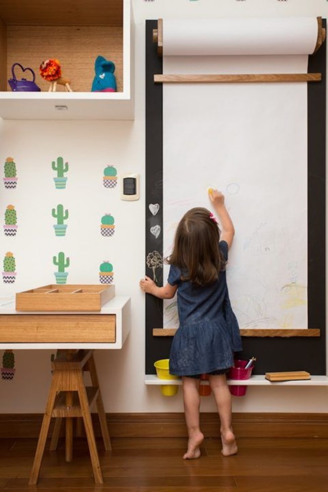 Ideas para que los niños puedan dibujar en las paredes