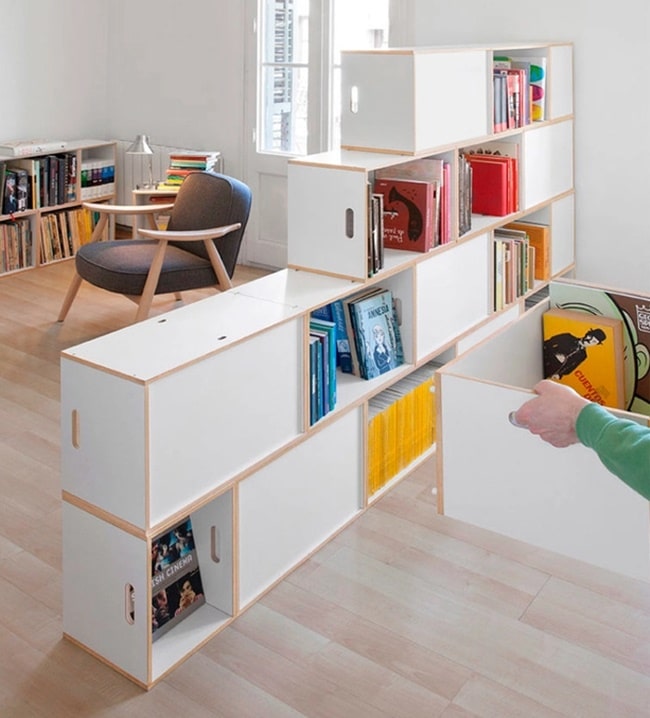 Estanterías modulares cubo
