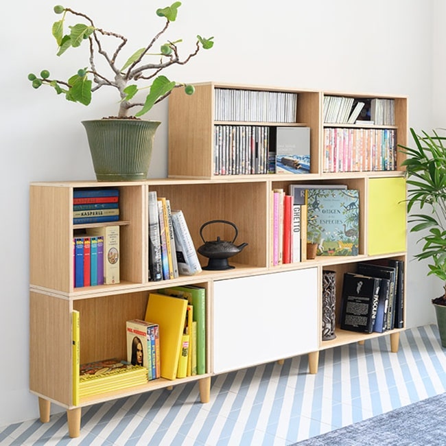 Estanterías modulares para el salón