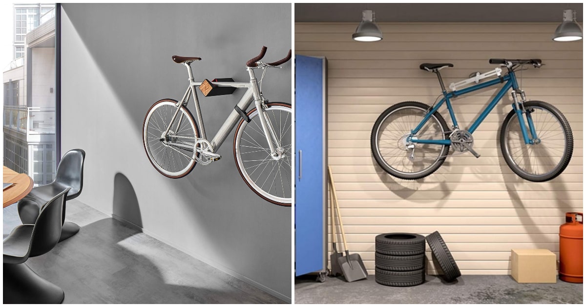 10 ideas para colgar una bicicleta y guardarla en casa