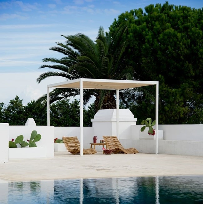 Pérgolas para la zona de piscina