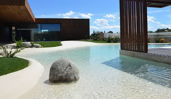 Construcción de piscinas de arena