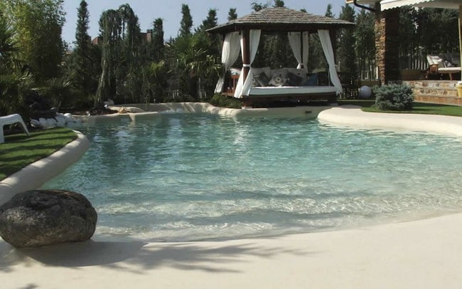 Una playa privada en casa