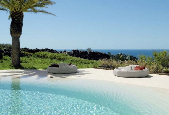 Decoración de piscinas de arena