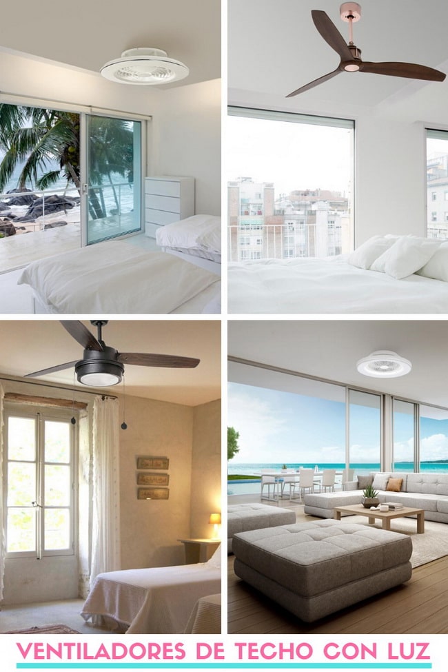 Ventiladores de techo con luz