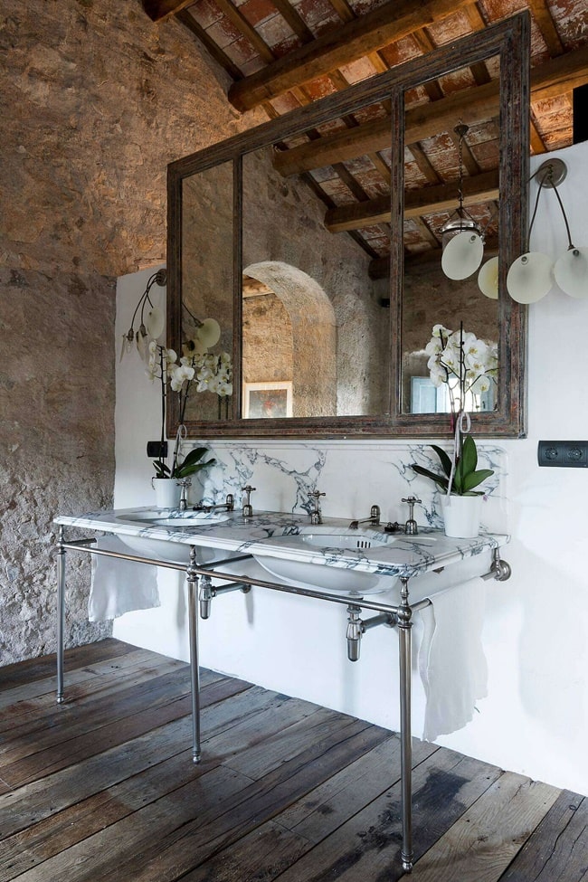 Casa con estilo rústico