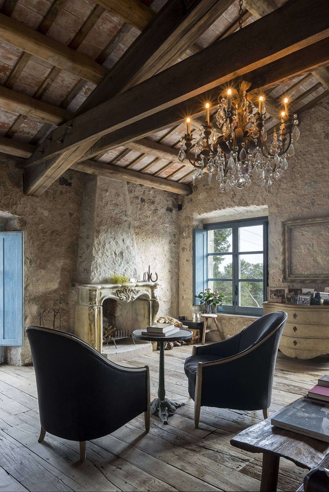 Casa con estilo rústico