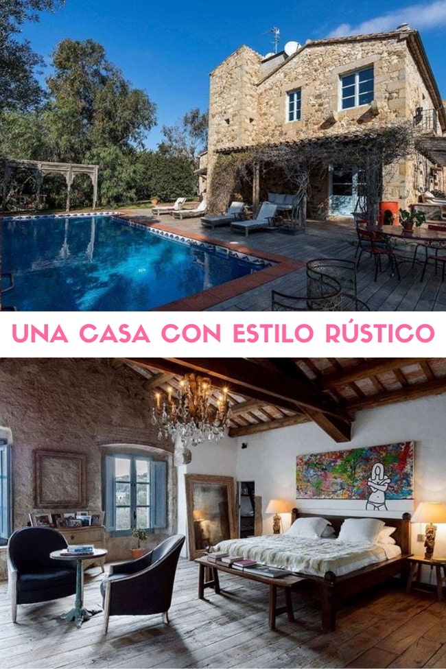 Casa con estilo rústico