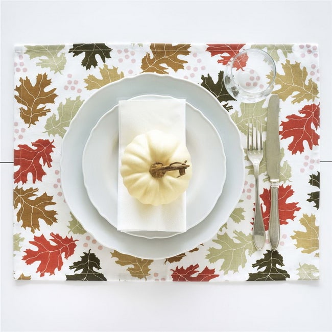 Decoración otoñal para la mesa