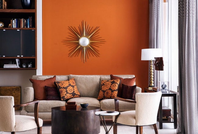 Marrón y naranja para decorar