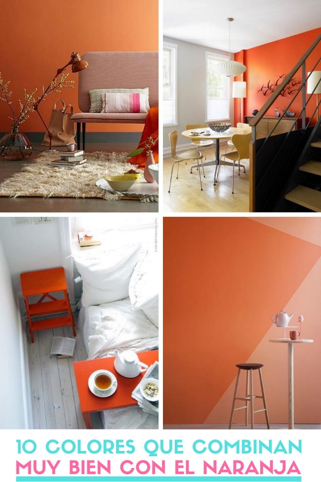 ▷ 10 colores que combinan con naranja en decoración. Tendencias 2023.