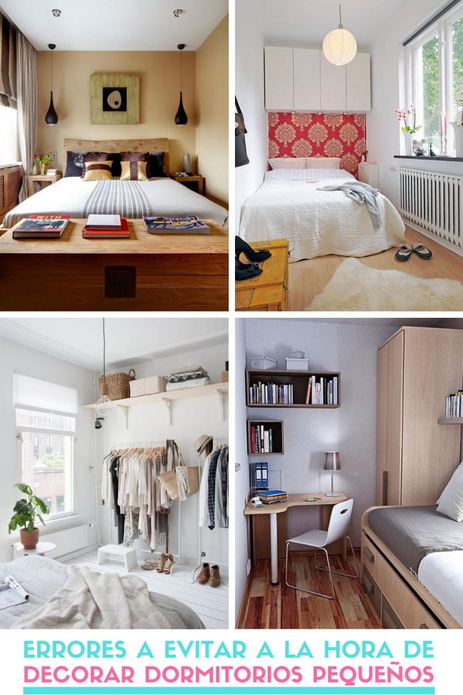 Electrizar fatiga crecer ▷ Errores a evitar a la hora de decorar un dormitorio pequeño