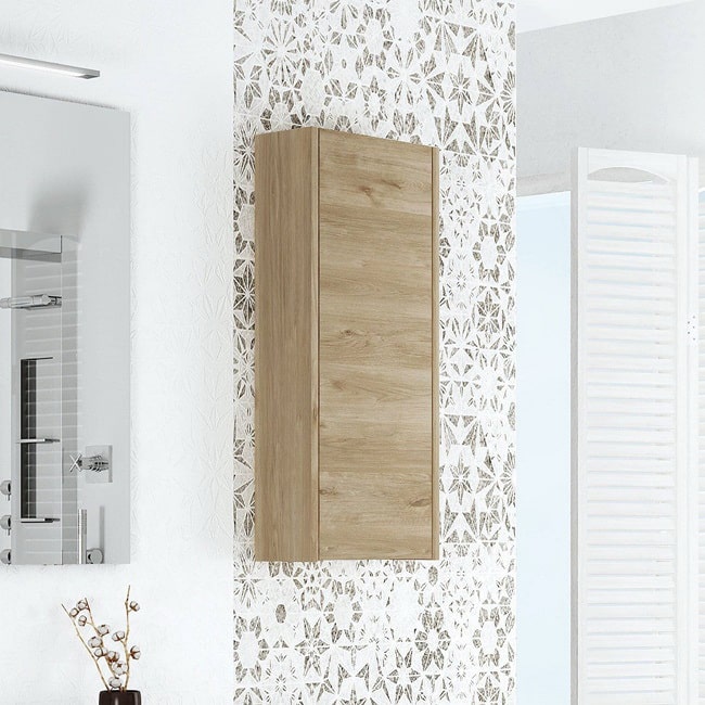 Mobiliario para baño en color madera