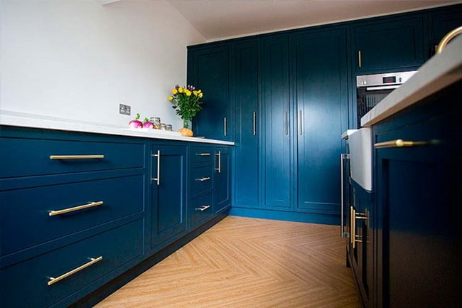 Cocinas de color azul