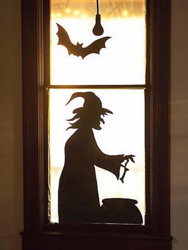 Decoración de ventanas para Noche de Brujas