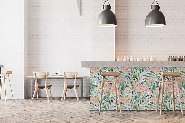 Cómo decorar muebles con papel pintado