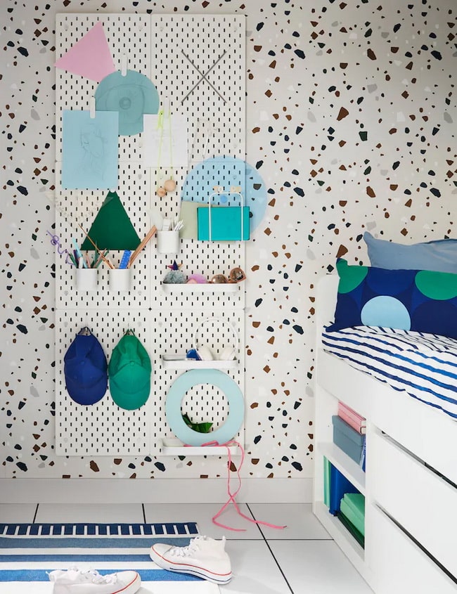 Tableros perforados SKÅDIS de Ikea