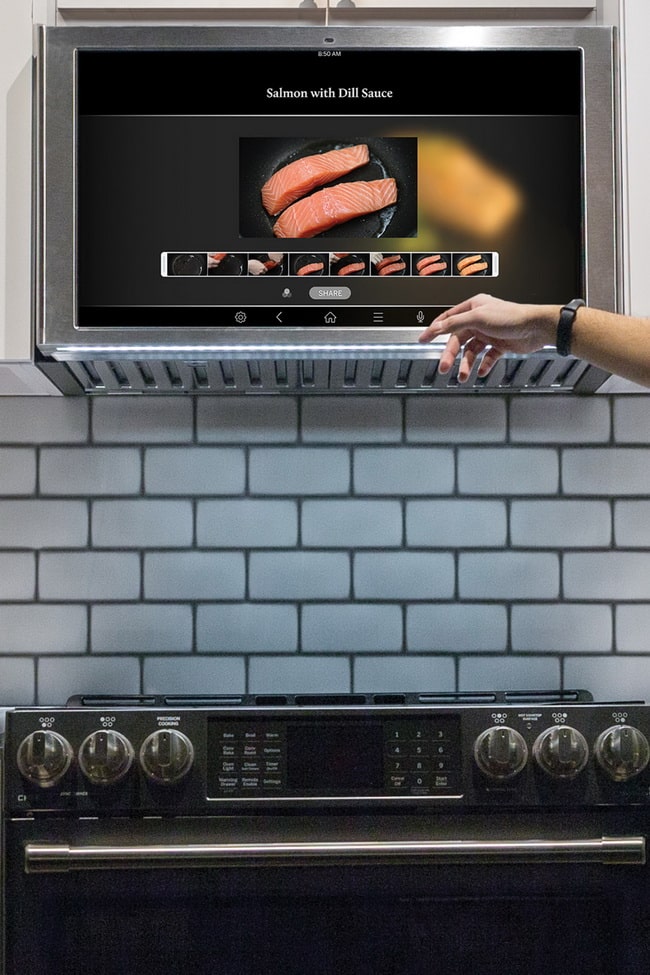 Microondas con pantalla de TV
