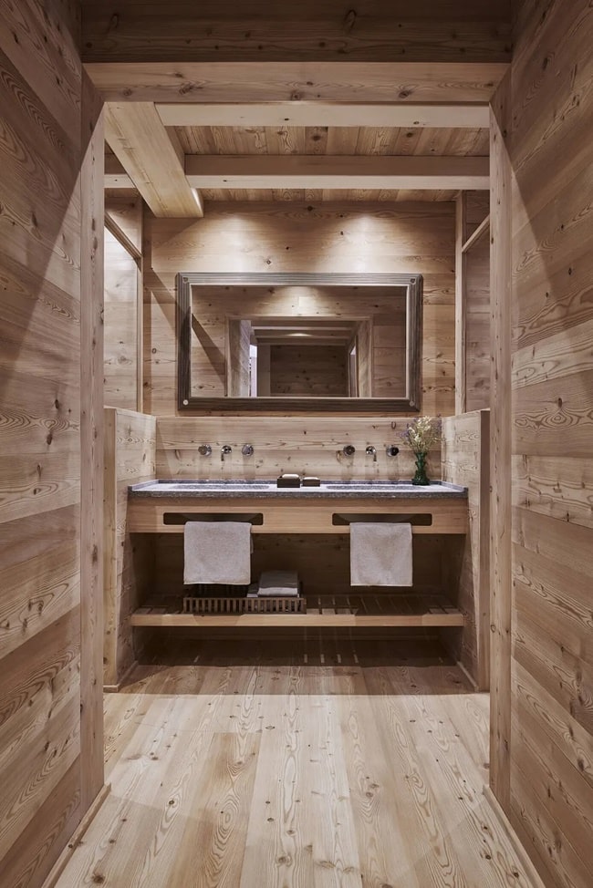 Madera en baños