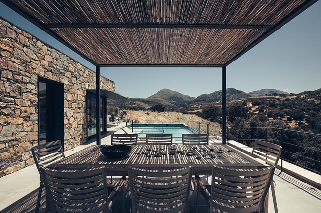 Materiales naturales en exteriores