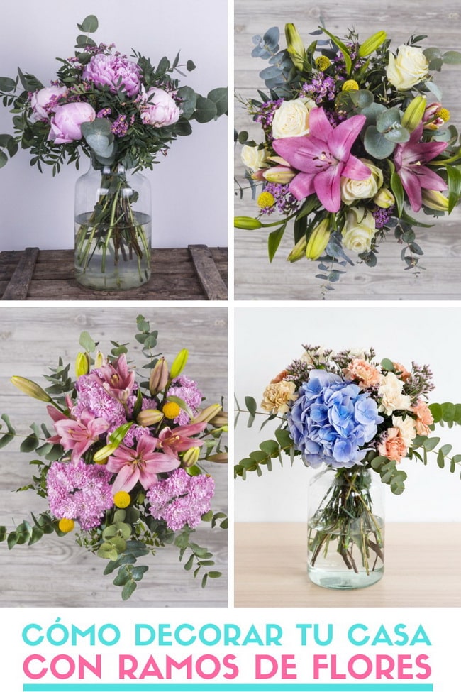 Cómo decorar tu casa con ramos de flores