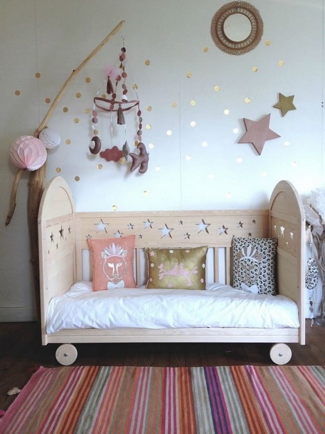 Cunas de diseño hechas en madera natural