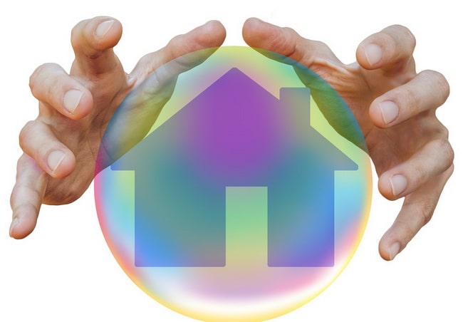 Casa en una burbuja