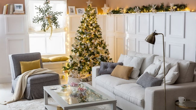Decoración de Navidad en dorado